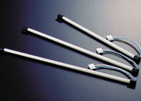 External-electrode rare gas fluorescent lamp