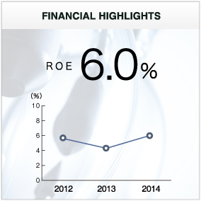 FINANCIAL HIGHLIGHTS ROE 6.0％