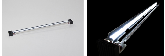 Appearance (left) and When lit (right)
