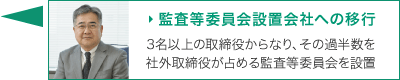 監査等委員会設置会社への移行